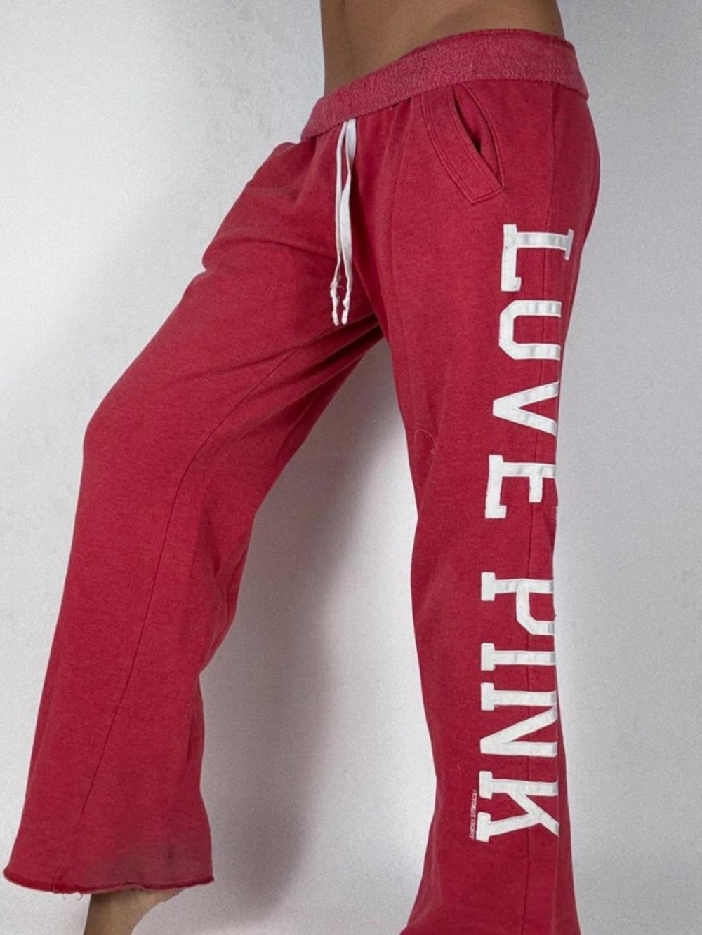 Y2k LOVE PINK RED SWEATPANTS